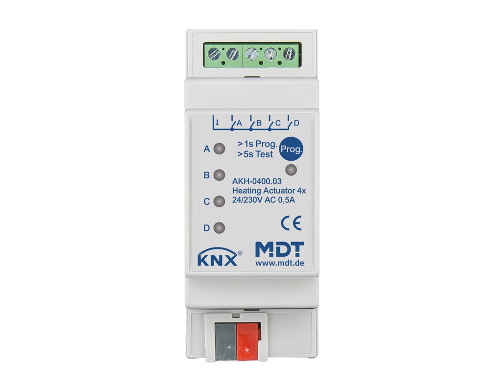 [AKH-0400.03] KNX verwarmingsactor 4-voudig, 2TE REG, 24-230 V AC