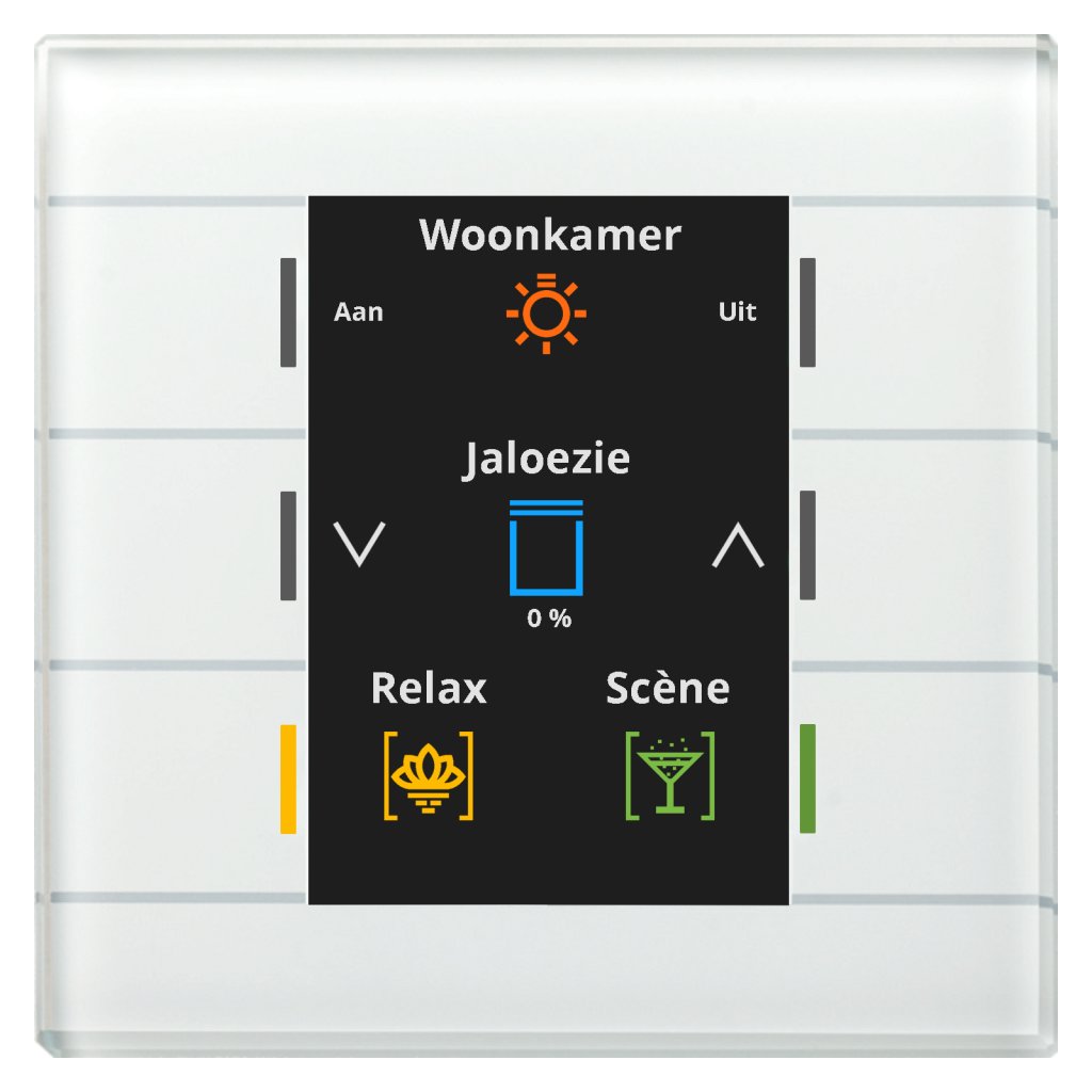 [BE-GT20W.02] KNX Glastaster II Smart met kleurendisplay, wit
