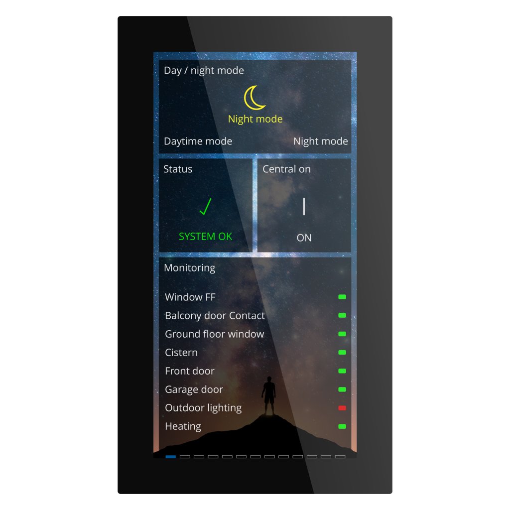 [BE-GTSP6TS.01S] KNX glazen touch Smart Plus 6 inch, KNX Data Secure, zwart