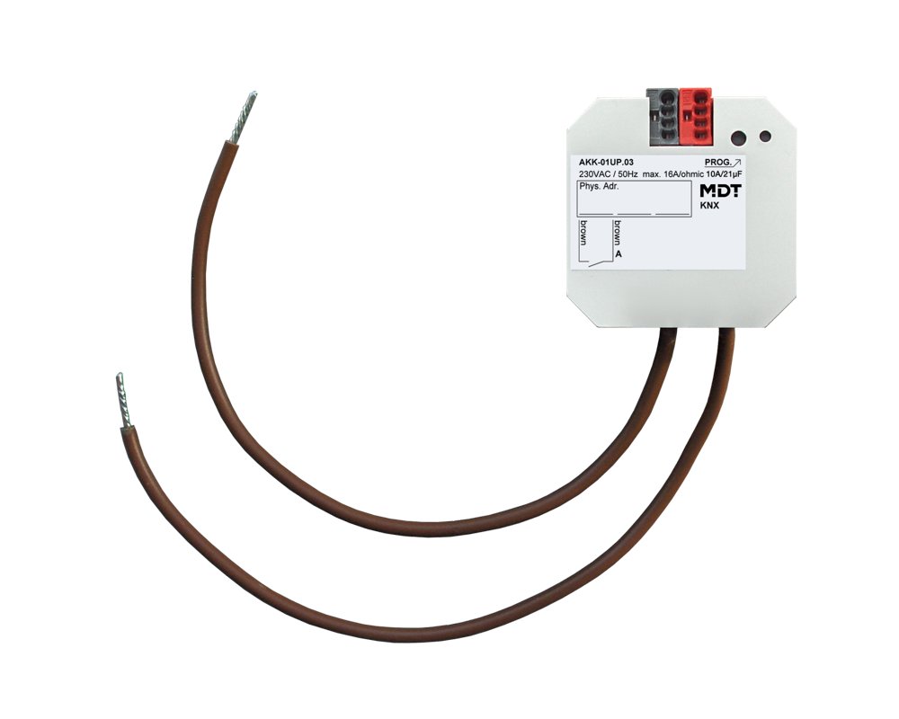 [AKK-01UP.03] KNX schakelactor 1-voudig, inbouwmontage, 16 A, 230 V AC, compact, 70 µF, 10 ECG