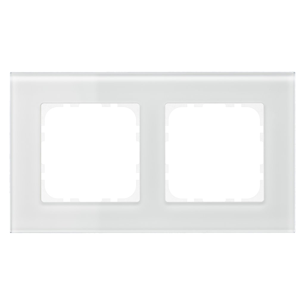 [BE-GTR2W.01] MDT glazen afdekraam 2-voudig voor 55mm-programma's, wit