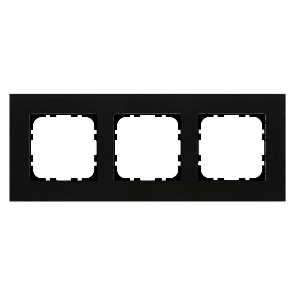 [BE-GTR3S.01S] MDT glazen afdekraam 3-voudig voor 55mm-programma's, zwart