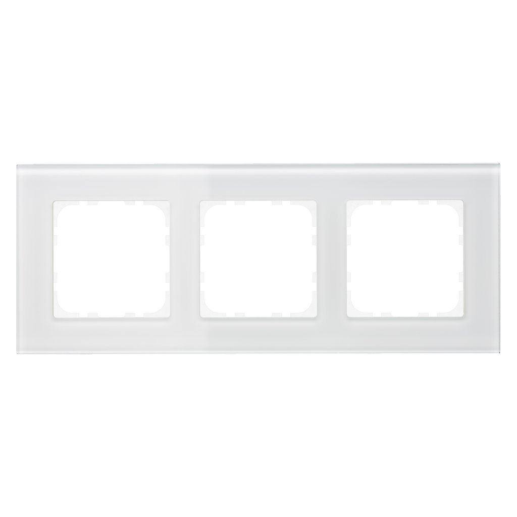 [BE-GTR3W.01] MDT glazen afdekraam 3-voudig voor 55mm-programma's, wit