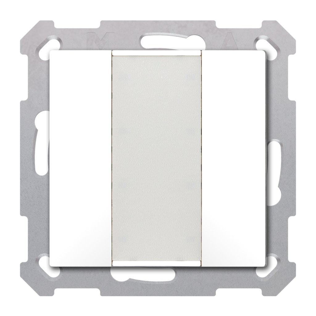 [BE-TA5502.02] KNX Taster 55 2-voudig, zuiver wit mat