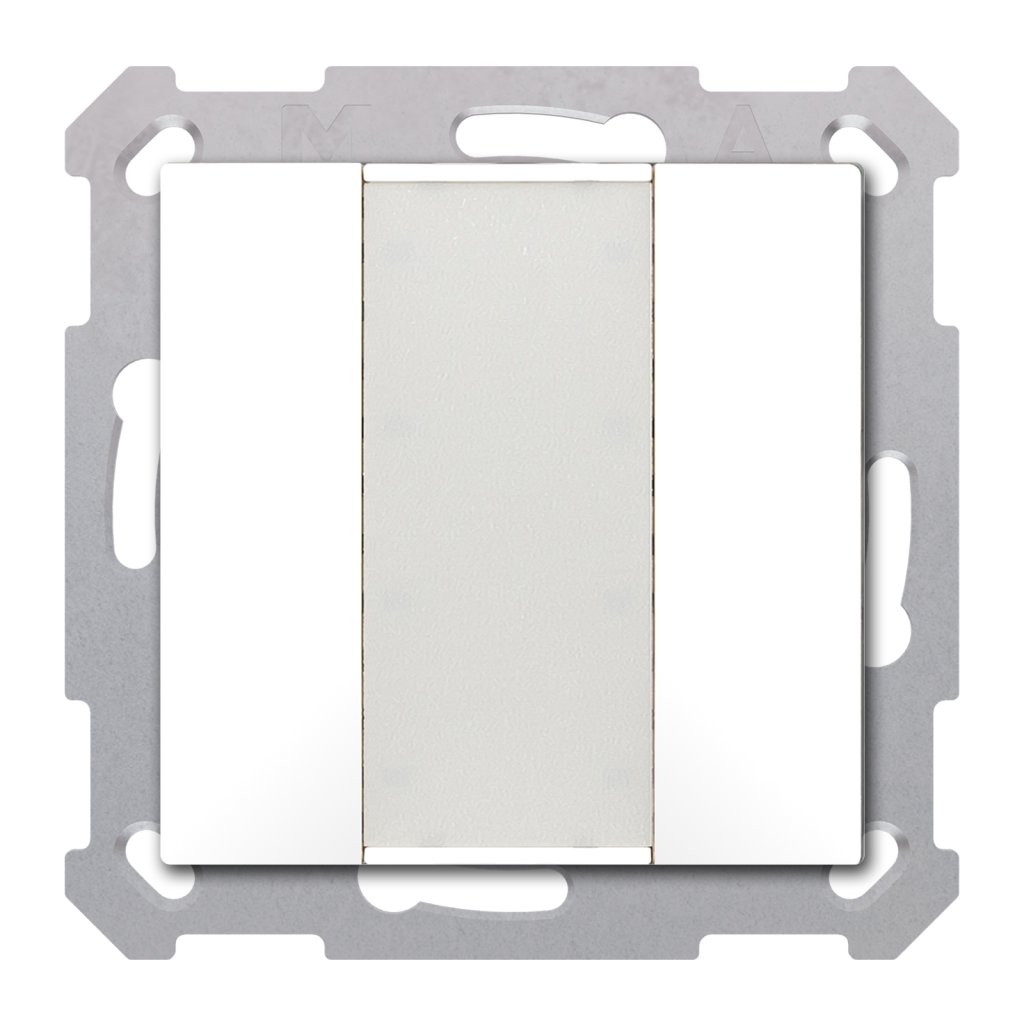 [BE-TA5502.G2] KNX Taster 55 2-voudig, zuiver wit glanzend