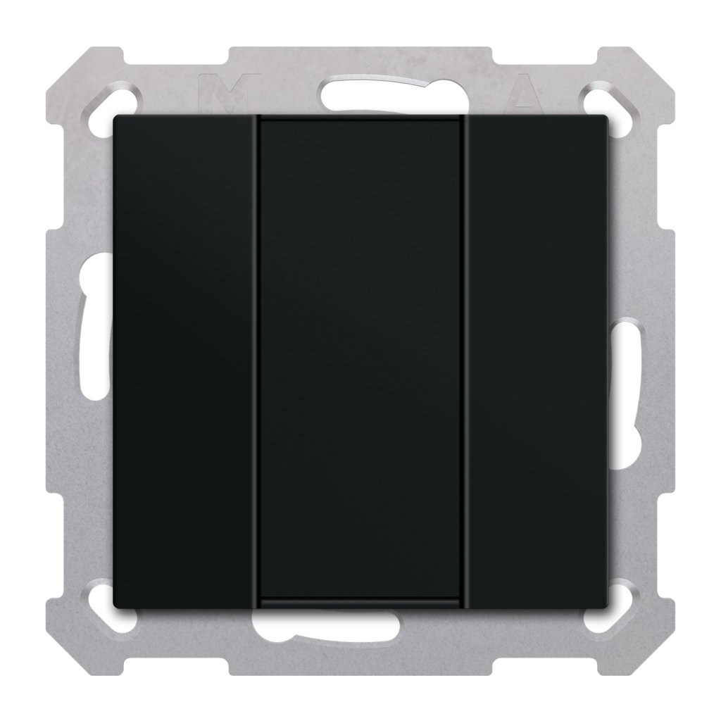 [BE-TA550206.02] KNX Taster 55 2-voudig, mat zwart