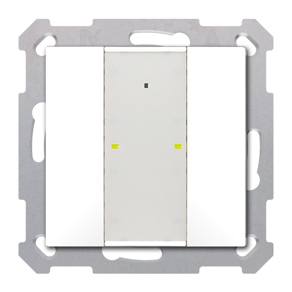 [BE-TA55T2.02] KNX Taster Plus TS 55 2-voudig, zuiver wit mat