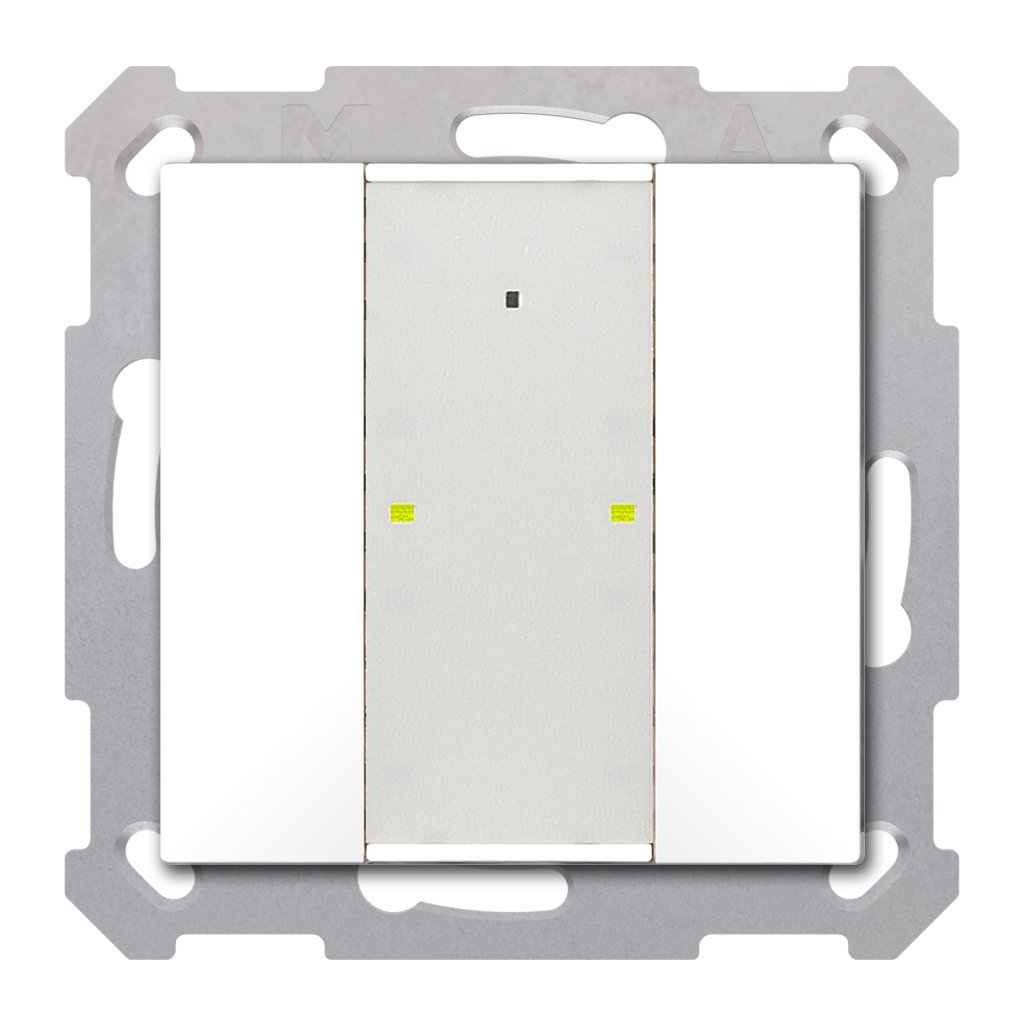 [BE-TA55T2.G2] KNX Taster Plus TS 55 2-voudig, zuiver wit glanzend
