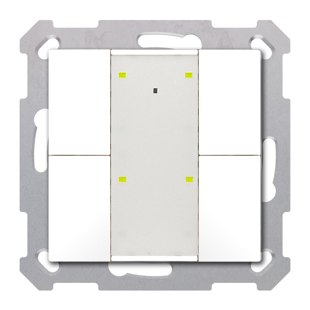 [BE-TA55T4.G2] KNX Taster Plus TS 55 4-voudig, zuiver wit glanzend
