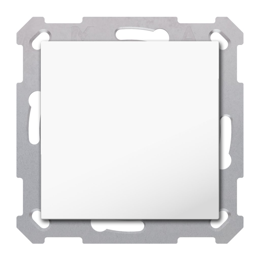 [BE-TAL55B1.01] KNX Taster Light 55 Basic 1-voudig, zuiver wit glanzend, neutraal