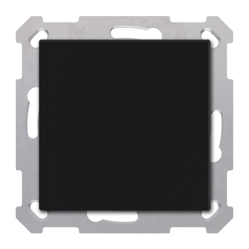 [BE-TAL55B106.01] KNX Taster Light 55 Basic 1-voudig, mat zwart, neutraal