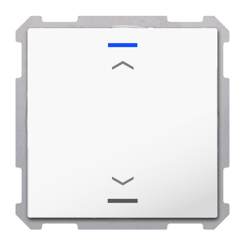 [BE-TAL63T1.A1] KNX Taster Light 63 1-voudig, RGBW, temperatuursensor, studio wit glanzend jal.