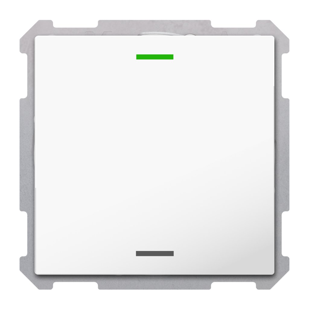 [TAL-6301004.02S] KNX Taster Light 63 1-voudig, RGBW, studio wit glanzend, neutraal, Secure