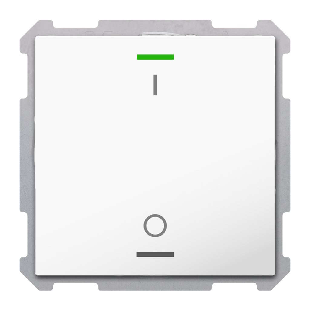 [TAL-63T1B04.02S] KNX Taster Light 63 1-voudig, RGBW, temperatuursensor, studio wit glanzend, sch., Secure