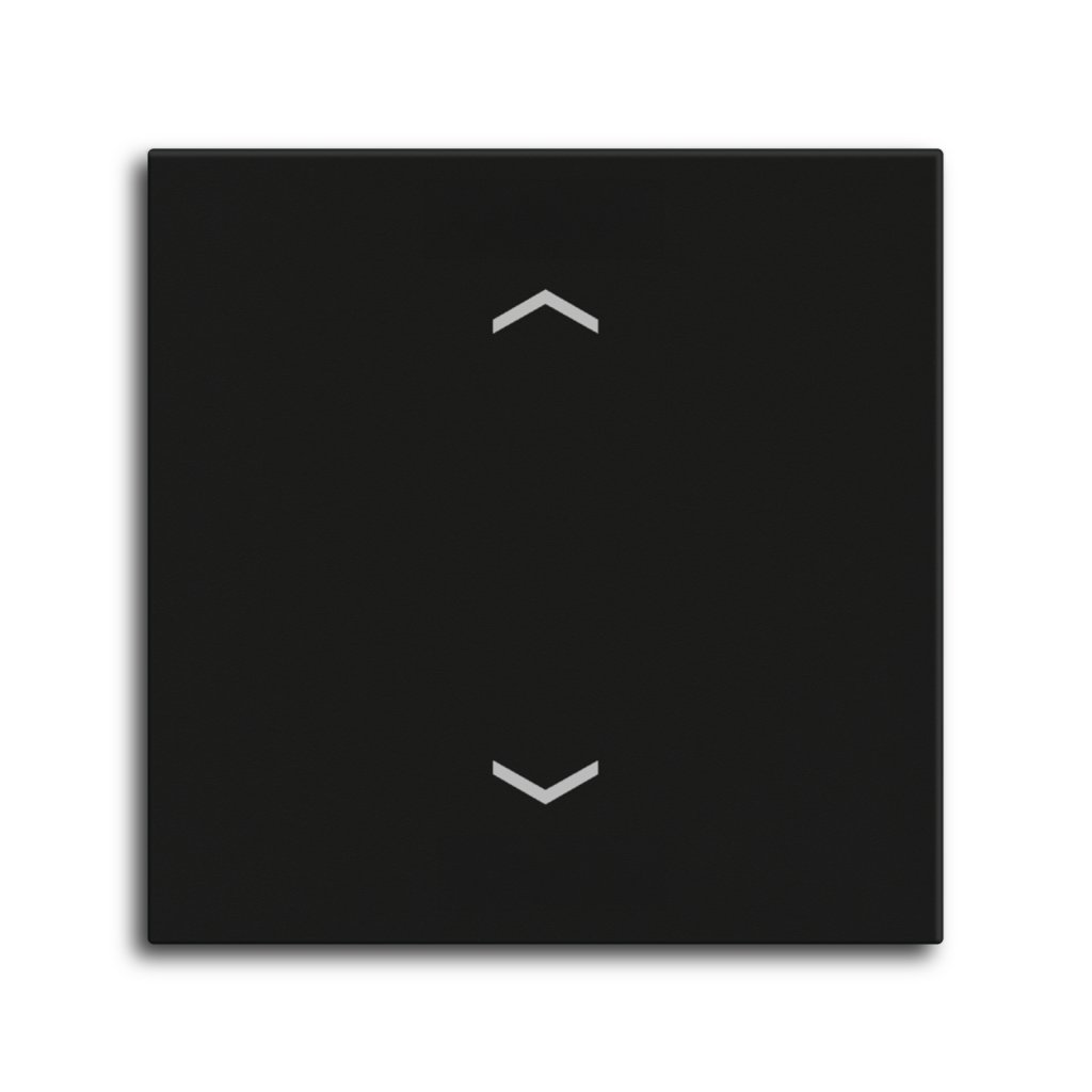 [TAL-55BW1A06.02] MDT wip voor KNX Taster Light 55 Basic 1-voudig, mat zwart, jaloezie