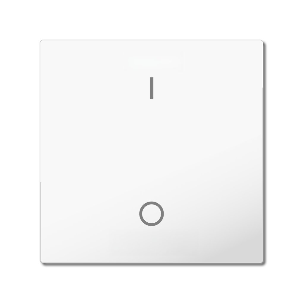 [TAL-55BW1B02.02] MDT wip voor KNX Taster Light 55 Basic 1-voudig, zuiver wit glanzend, schakelen
