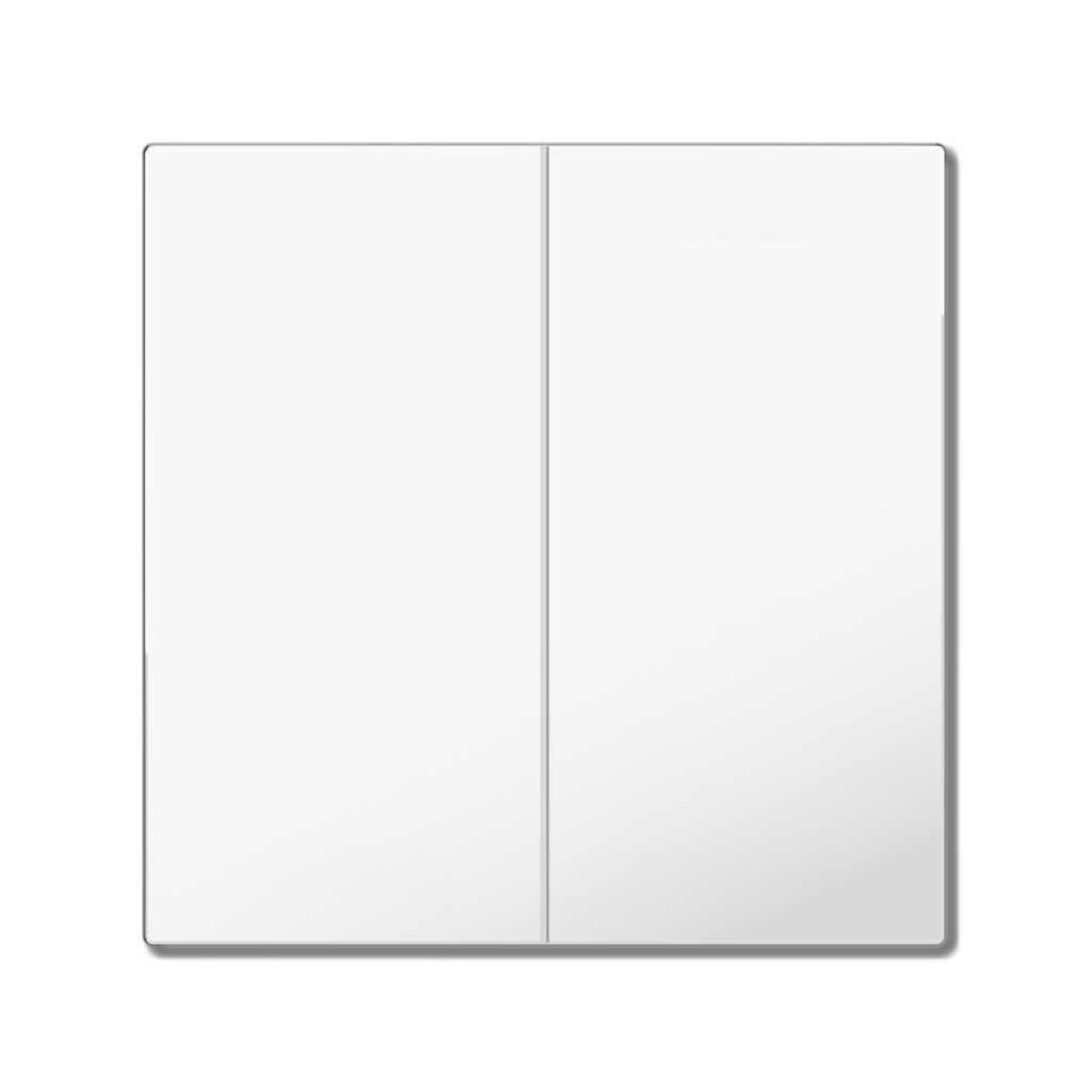 [TAL-55BW2002.02] MDT wip voor KNX Taster Light 55 Basic 2-voudig, zuiver wit glanzend, neutraal