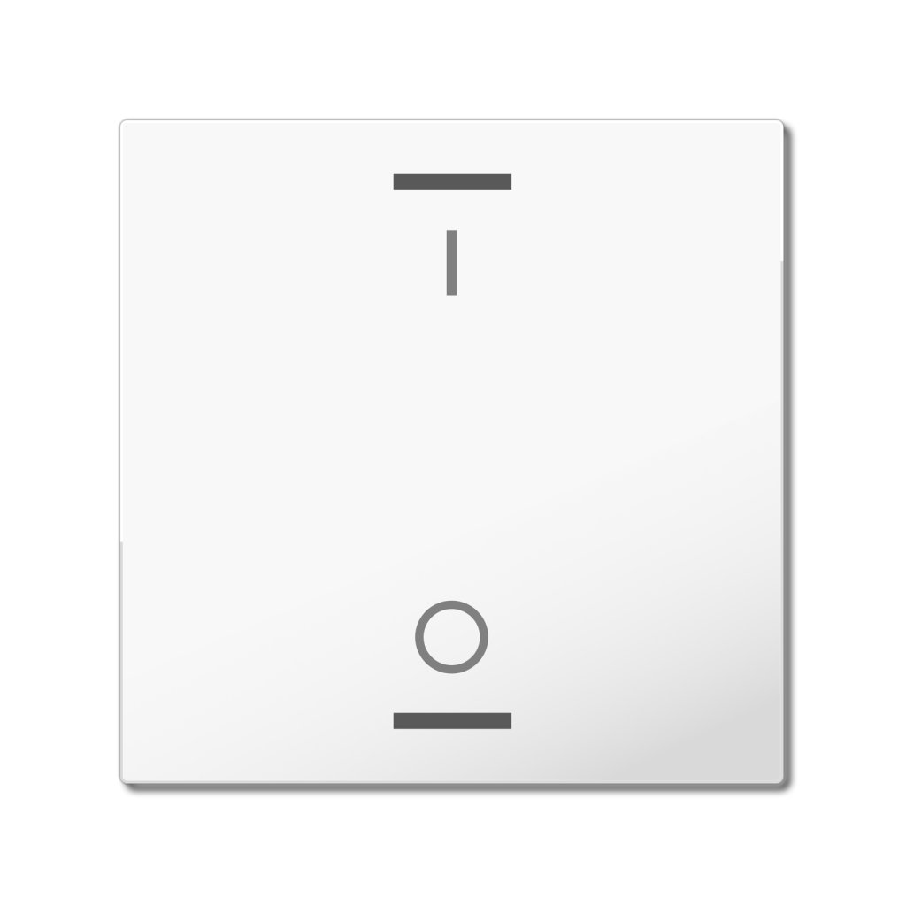 [TAL-55W1B02.02] MDT wip voor KNX Taster Light 55 1-voudig, zuiver wit glanzend, schakelen