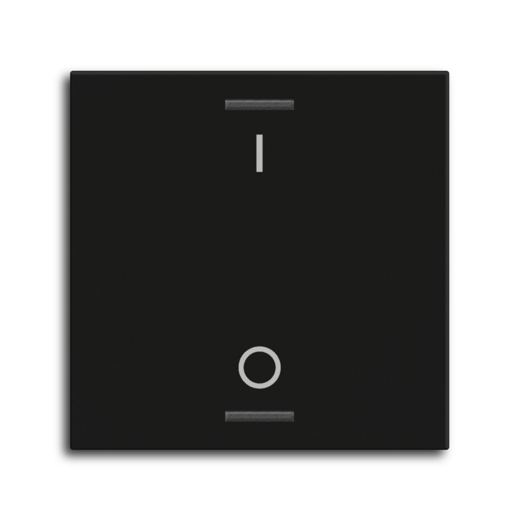 [TAL-55W1B06.02] MDT wip voor KNX Taster Light 55 1-voudig, mat zwart, schakelen