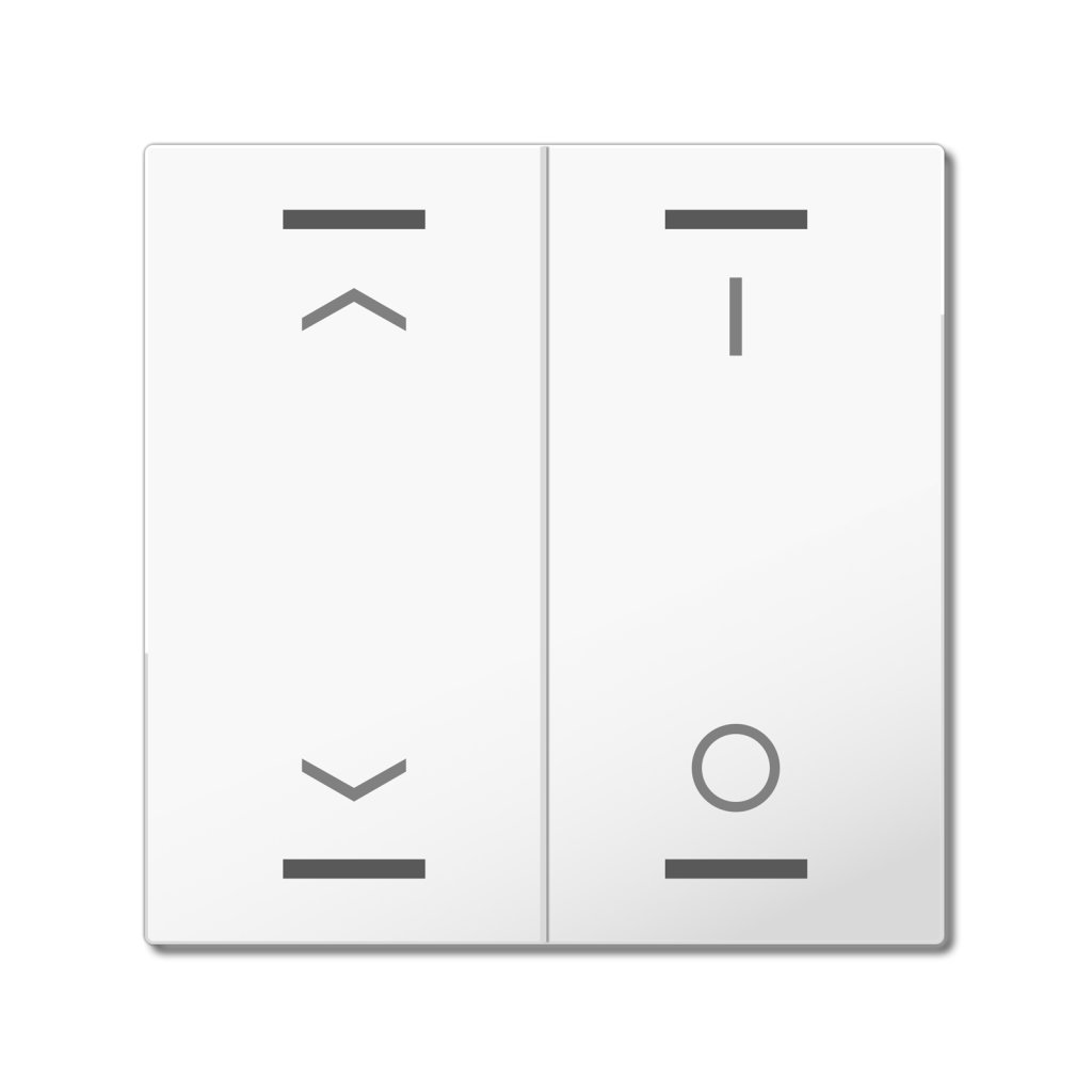 [TAL-55W2C02.02] MDT wip voor KNX Taster Light 55 2-voudig, zuiver wit glanzend, jaloezie_schakelen