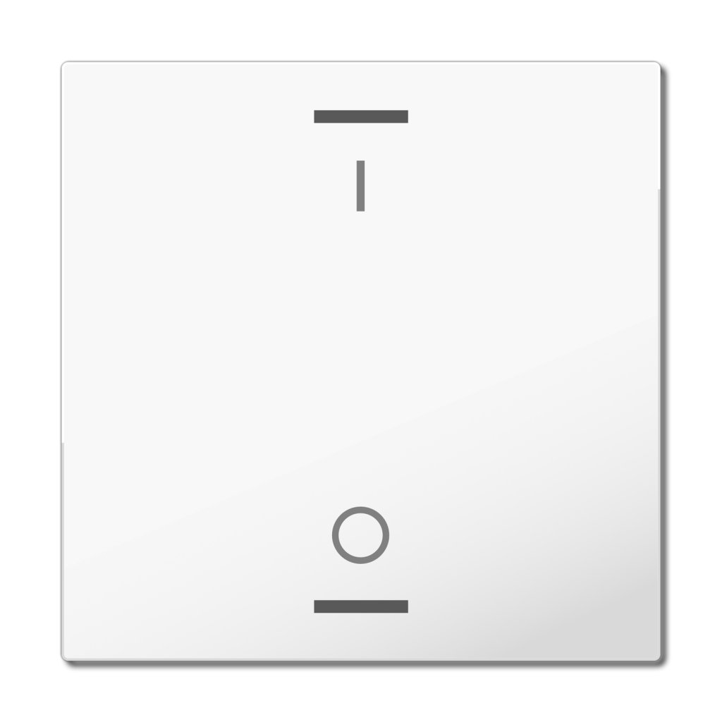 [TAL-63W1B04.02] MDT wip voor KNX Taster Light 63 1-voudig, studio wit glanzend, schakelen