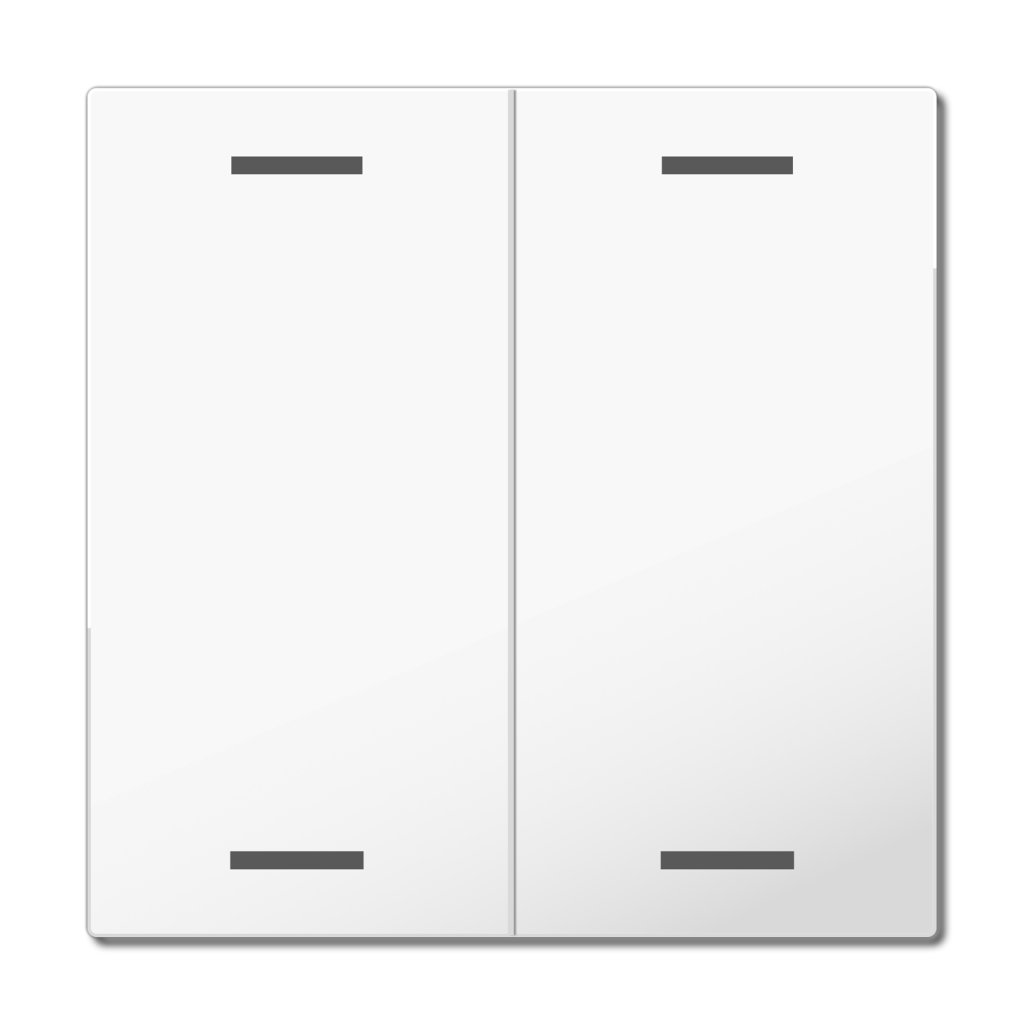 [TAL-63W2004.02] MDT wip voor KNX Taster Light 63 2-voudig, studio wit glanzend, neutraal
