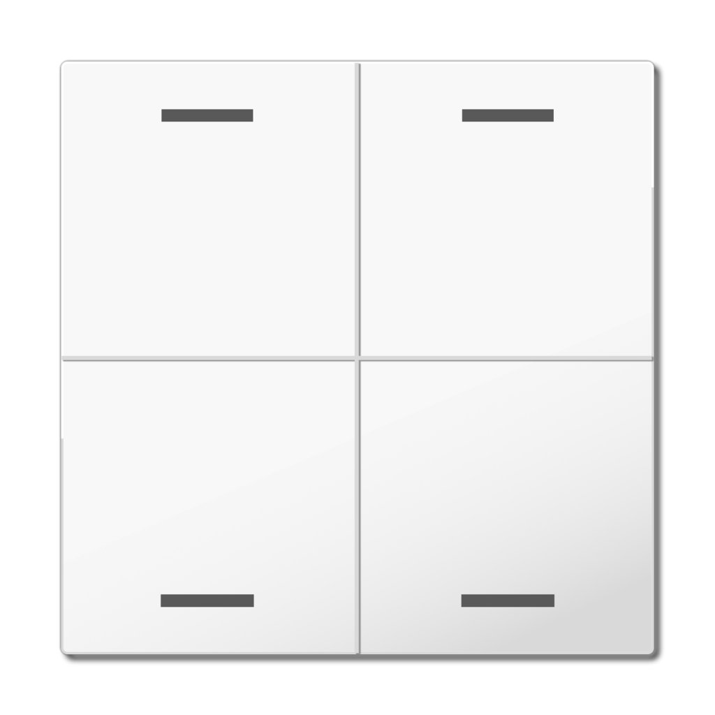 [TAL-63W4004.02] MDT wip voor KNX Taster Light 63 4-voudig, studio wit glanzend, neutraal