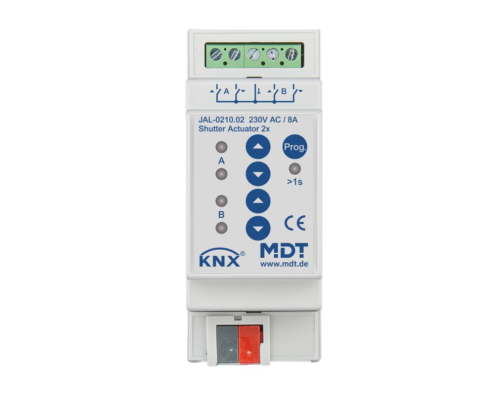 [JAL-0210.02] KNX jaloezieactor 2-voudig, 2TE REG, 8 A, 230 V AC