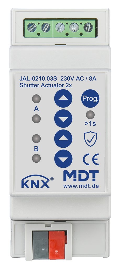 [JAL-0210.03S] KNX jaloezieactor 2-voudig, 2TE REG, 8 A, 230 V AC, Secure