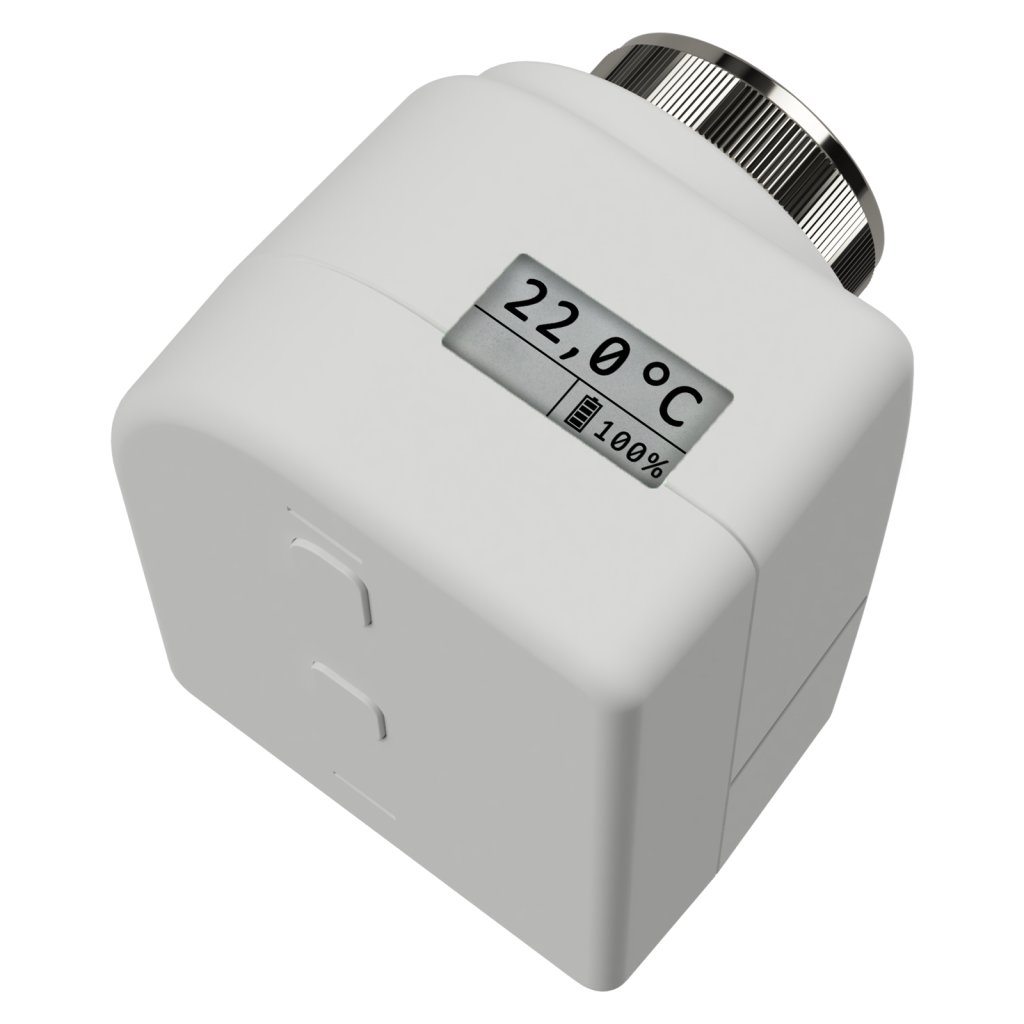 [RF-HVA1DLB.01S] KNX RF+ aandrijving verwarmingsklep met display en Longlife-batterij, Secure