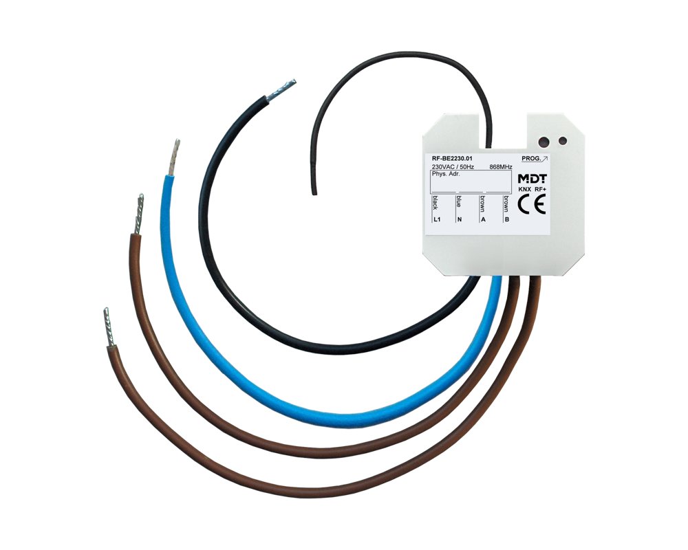 [RF-BE2230.01] KNX RF+ drukknopinterface 2-voudig, inbouwmontage, versie 230 V AC