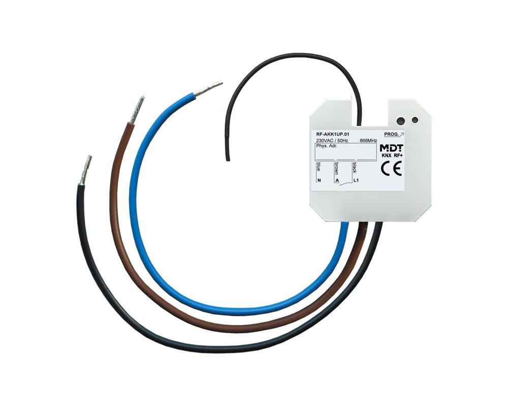 [RF-AKK1UP.01] KNX RF+ schakelactor 1-voudig, inbouwmontage, 10 A, 230 V AC