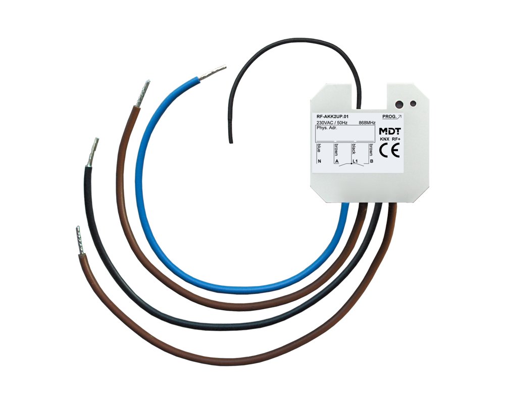 [RF-AKK2UP.01] KNX RF+ schakelactor 2-voudig, inbouwmontage, 10 A, 230 V AC