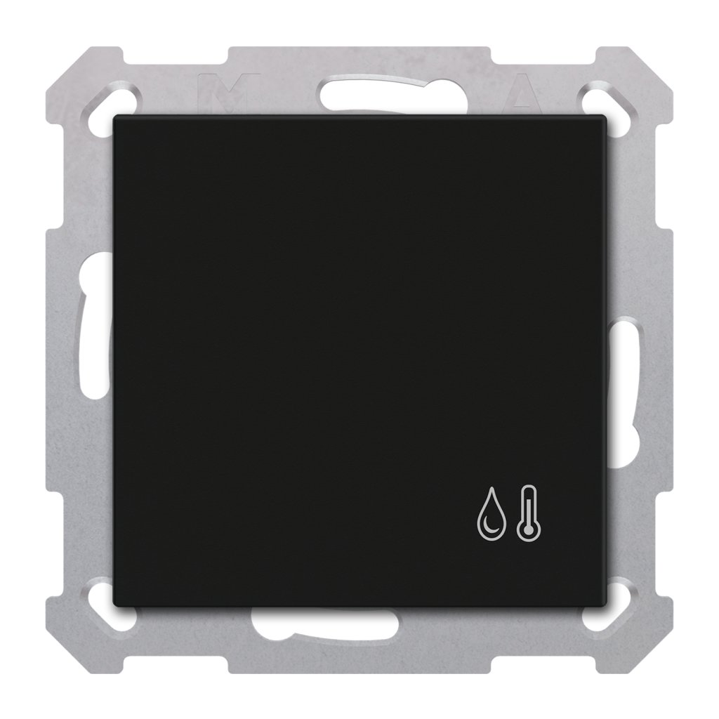 [SCN-TFS5506.01] KNX ruimtetemperatuur-/vochtsensor 55, mat zwart