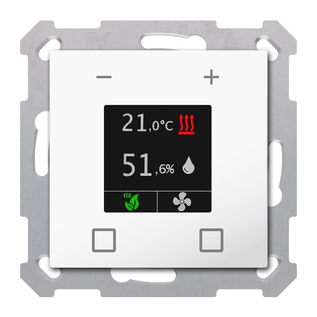 [SCN-RTR55S.01] KNX ruimtetemperatuurregelaar Smart 55, zuiver wit glanzend