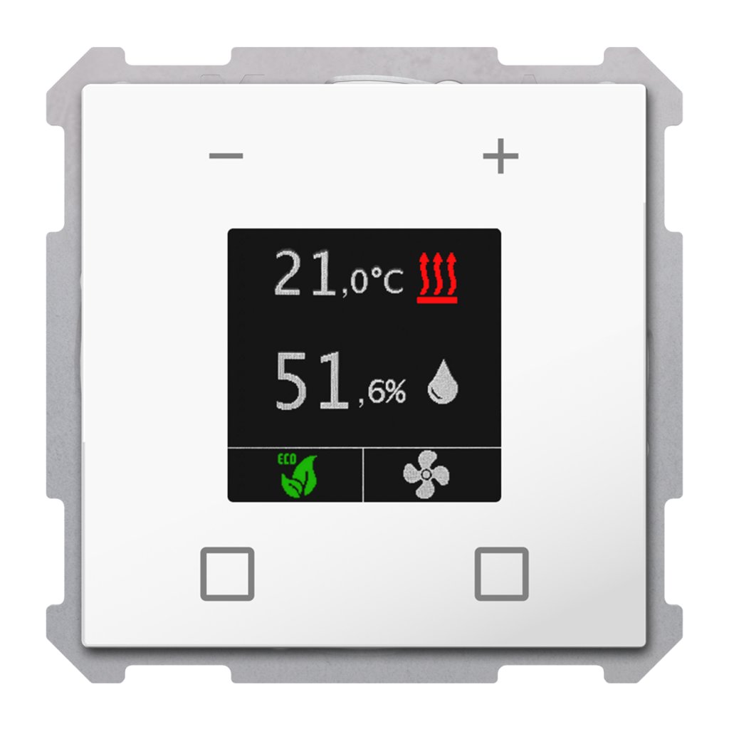 [SCN-RTR63S.01] KNX ruimtetemperatuurregelaar Smart 63, studio wit glanzend
