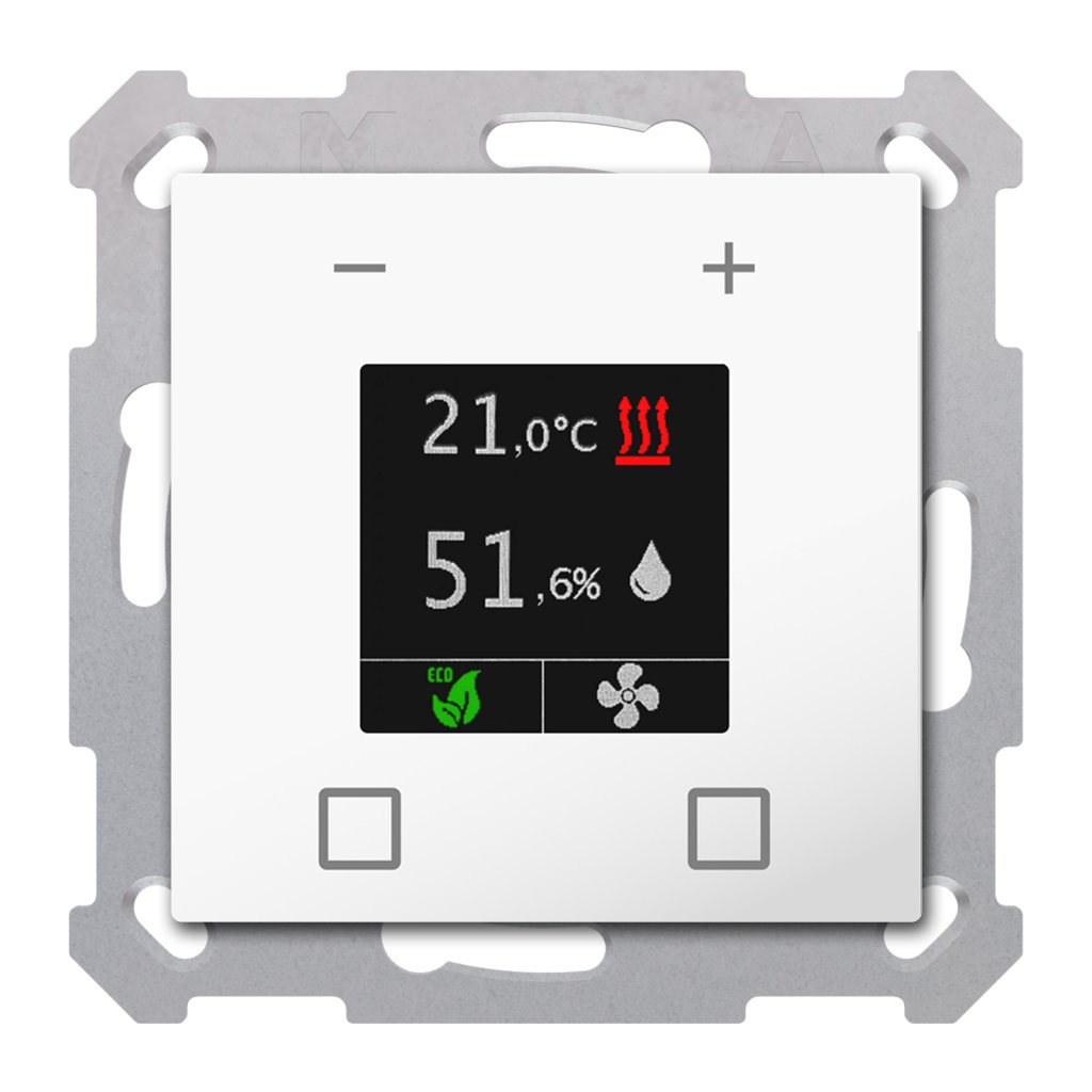[SCN-RTN55S.01] KNX uitbreidingseenheid ruimtetemperatuur Smart 55, zuiver wit glanzend