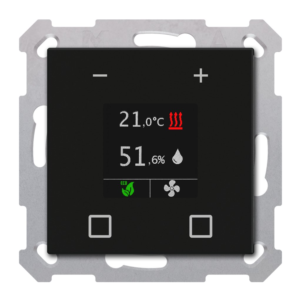 [SCN-RTN55S06.01] KNX uitbreidingseenheid ruimtetemperatuur Smart 55, mat zwart