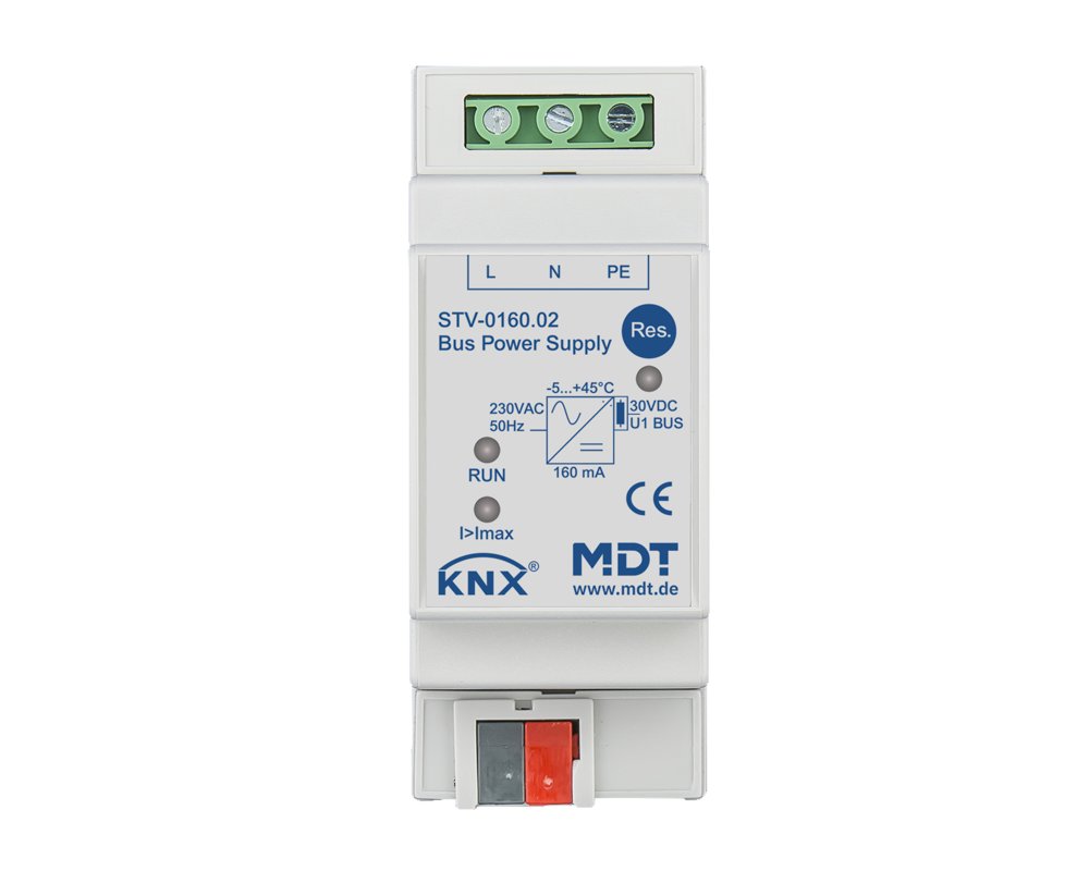 [STV-0160.02] KNX busspanningsvoeding, 2TE REG, 160 mA