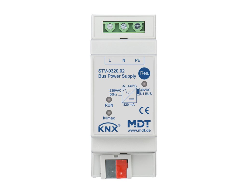 [STV-0320.02] KNX busspanningsvoeding, 2TE REG, 320 mA