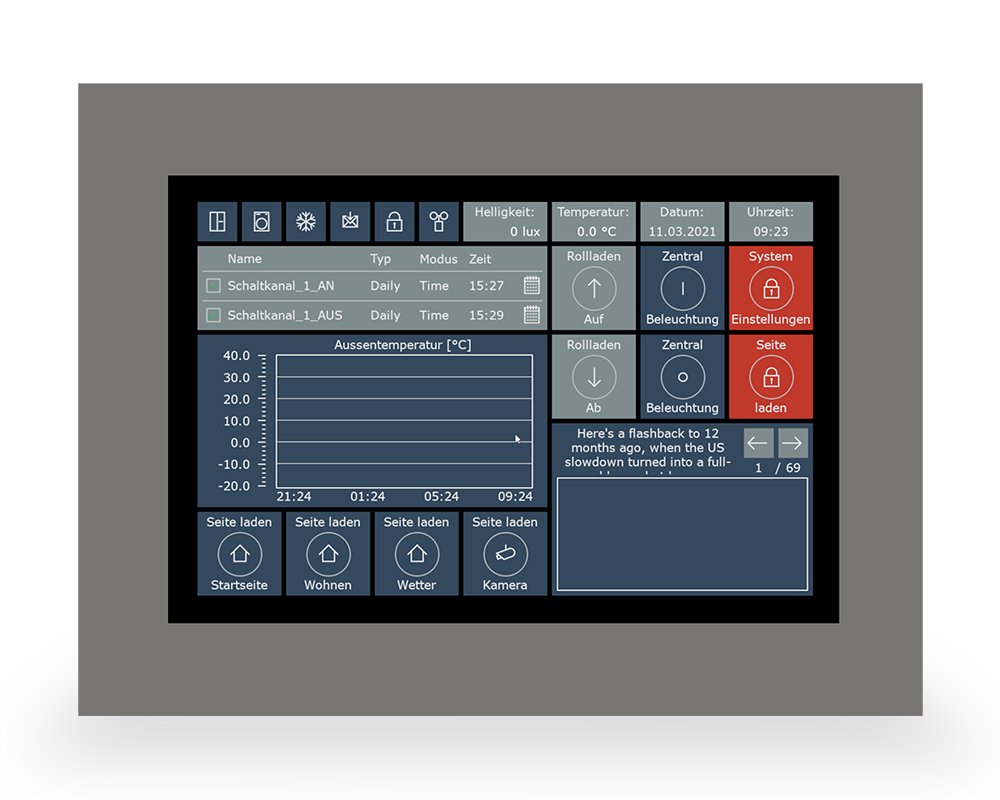 [VC-1001.04] KNX touchpanel VisuControl, display 25,4 cm/10 inch