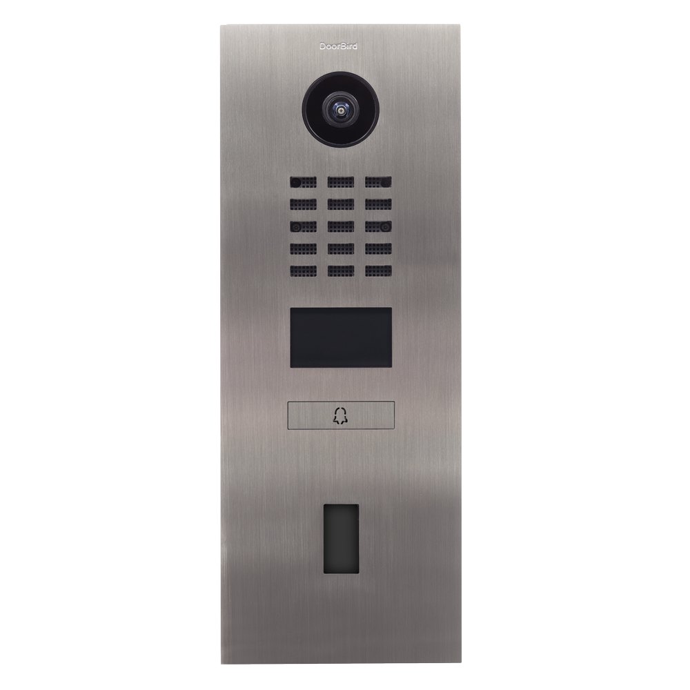 [423901933] DoorBird D2101FV EKEY sLine IP Video Intercom · Stainless steel V2A, brushed