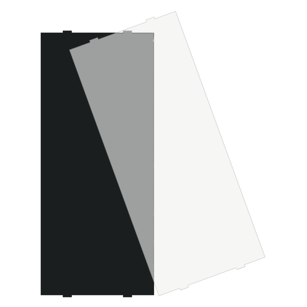 [ZSFA5500S] MDT tekstveldafdekking voor taster BE-TA550x.x2, zwart
