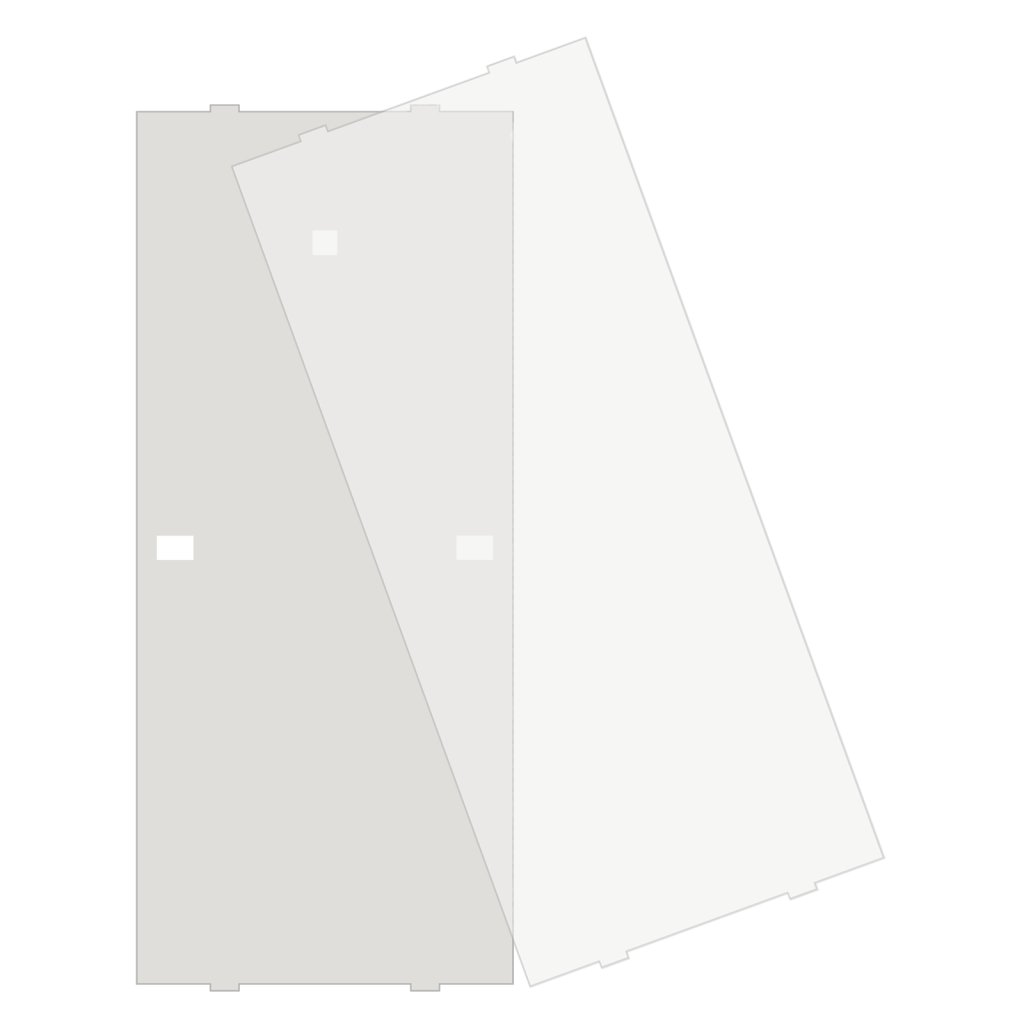 [ZSFA55P2] MDT tekstveldafdekking voor Taster Plus/Plus TS BE-TA55x2.x2, wit