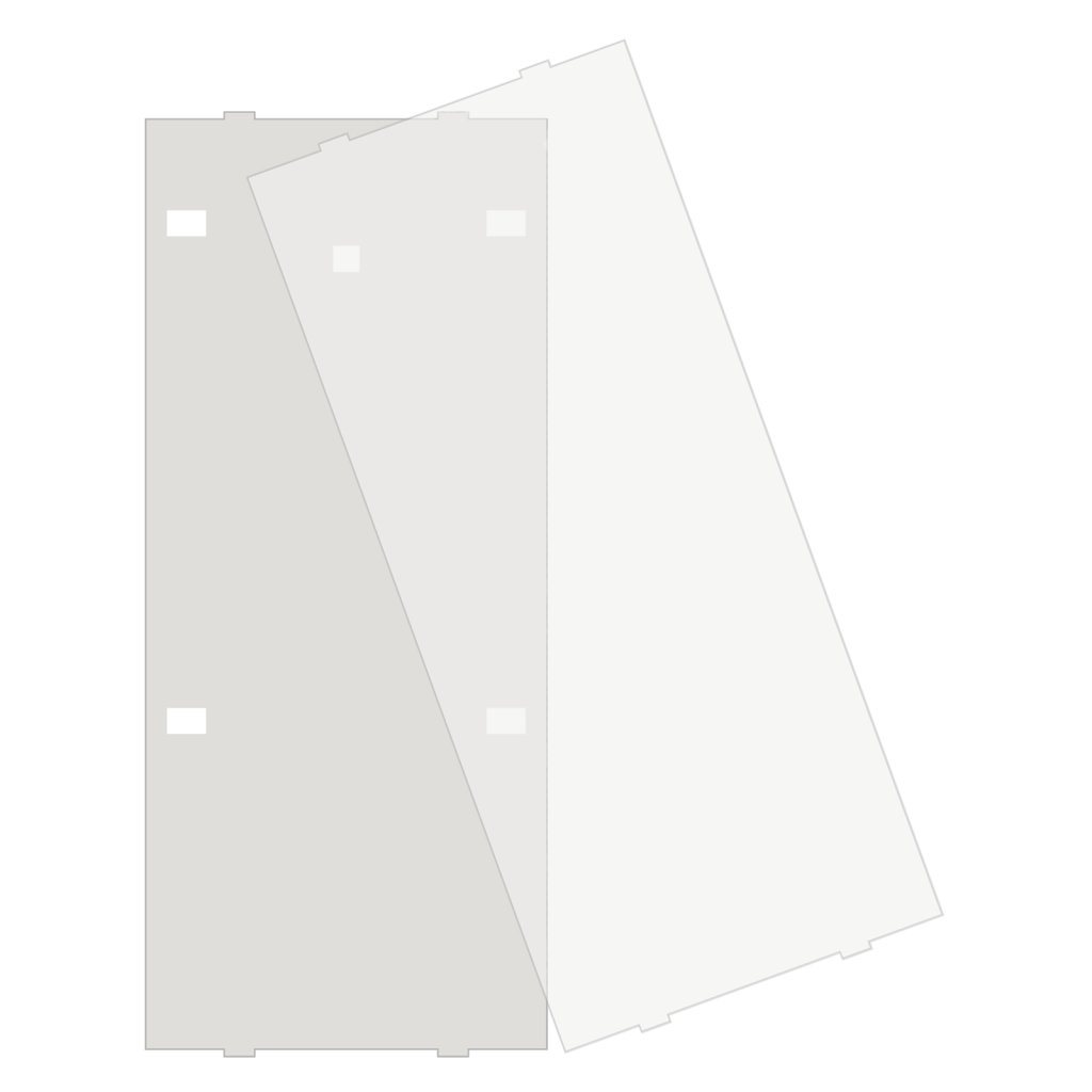 [ZSFA55P4] MDT tekstveldafdekking voor Taster Plus/Plus TS BE-TA55x4.x2, wit