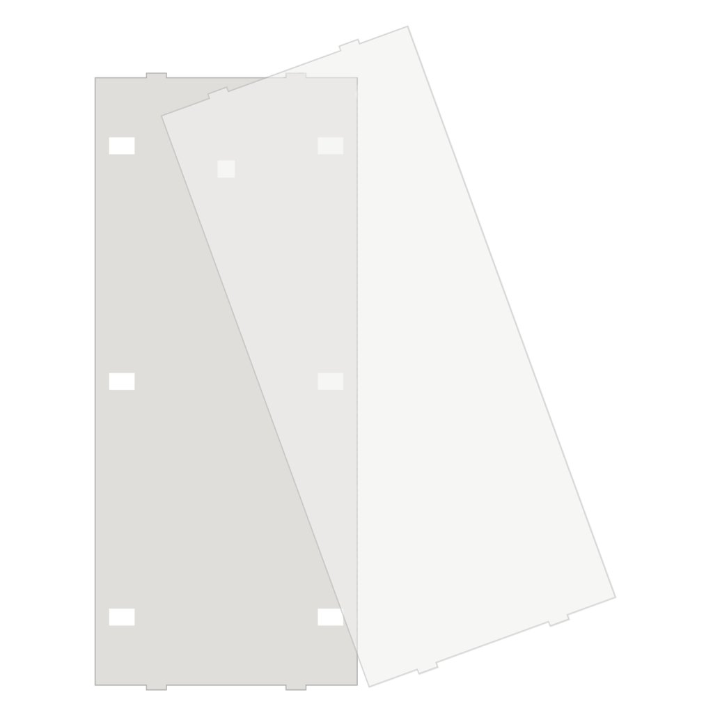 [ZSFA55P6] MDT tekstveldafdekking voor Taster Plus/Plus TS BE-TA55x6.x2, wit