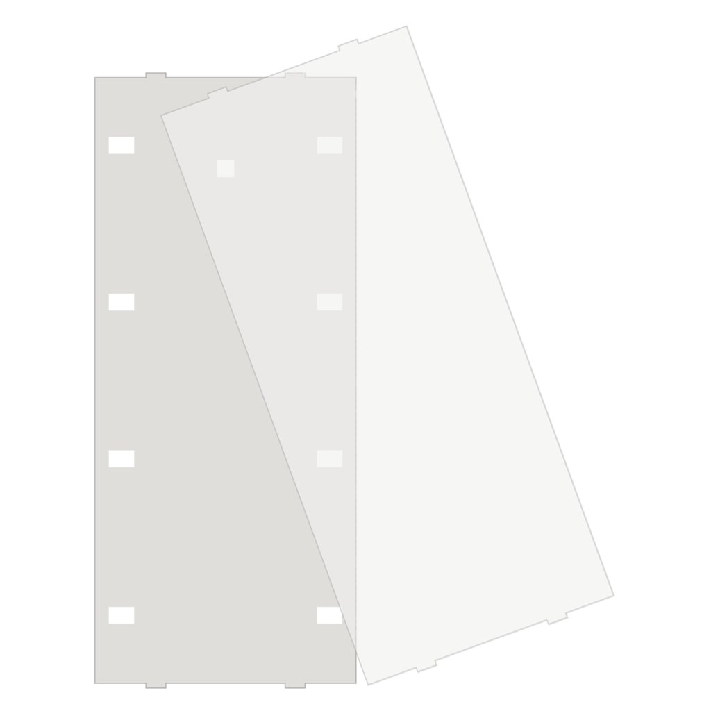 [ZSFA55P8] MDT tekstveldafdekking voor Taster Plus/Plus TS BE-TA55x8.x2, wit