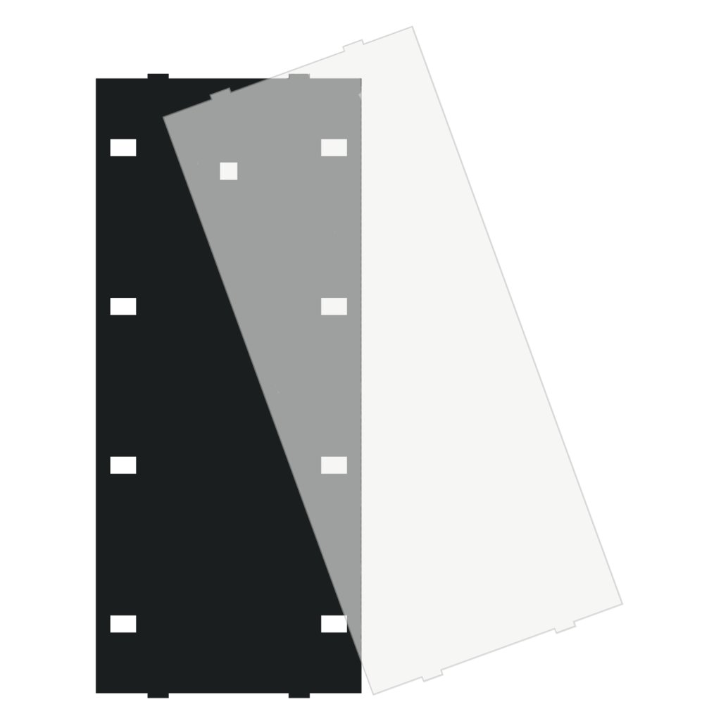 [ZSFA55P8S] MDT tekstveldafdekking voor Taster Plus/Plus TS BE-TA55x8.x2, zwart
